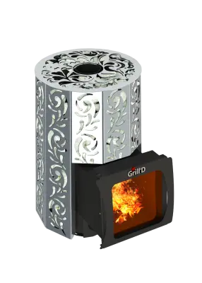 Фото Дровяная банная печь Grill'D Violet 200 Short Max Pro в магазине Woodson