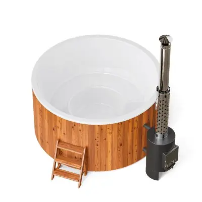 Купель композитная COMFORT FAMILY 220 HOT с печью 40 кВт (термососна)