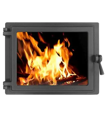 Дверка ЭТНА каминная Панорама (Левая) Дверка ЭТНА каминная Панорама (Левая)