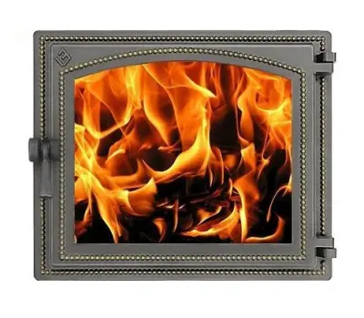 Дверка ВЕЗУВИЙ каминная 240 (Бронза) Дверка ВЕЗУВИЙ каминная 240 (Бронза)