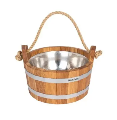 Шайка Woodson с нержавеющей вставкой, 4,5 л., дуб