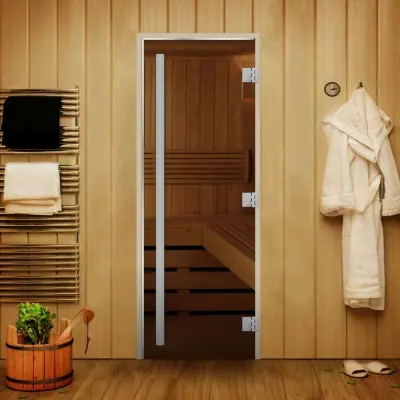 Дверь Статус 60G Бронза 1900*700 (3п,8мм) L, без порога с вертикальной ручкой Дверь Статус 60G Бронза 1900*700 (3п,8мм) L, без порога с вертикальной ручкой