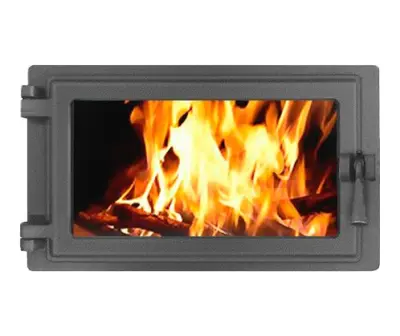 Дверка ЭТНА каминная 430  (Левая) Дверка ЭТНА каминная 430  (Левая)