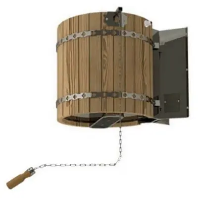 Обливное устройство для бани "Ливень" мини (+ деревянное обрамление "ТЕРМО")