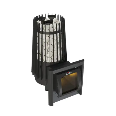 Фото Дровяная банная печь Cometa 180 Vega Long Window Max Grill`D в магазине Woodson