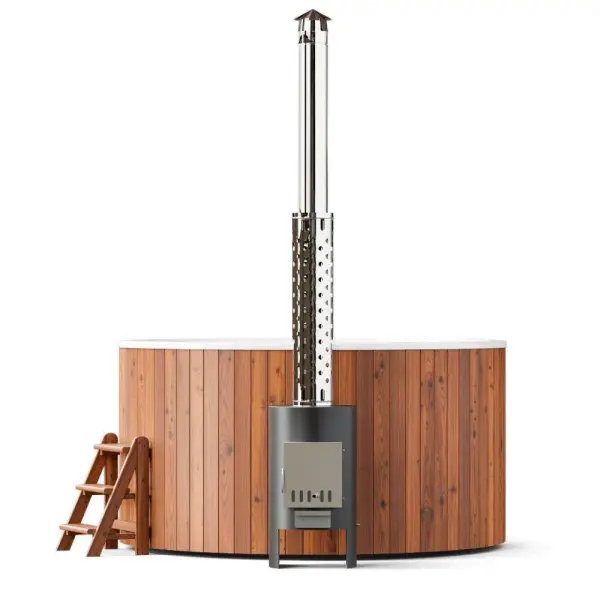 Купель композитная COMFORT FAMILY 220 HOT с печью 40 кВт (термососна)