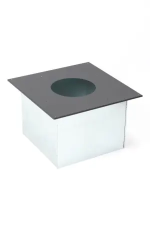 Фото Дымоход ТиС выход через СТЕНУ (термоэмаль-чёрная) 