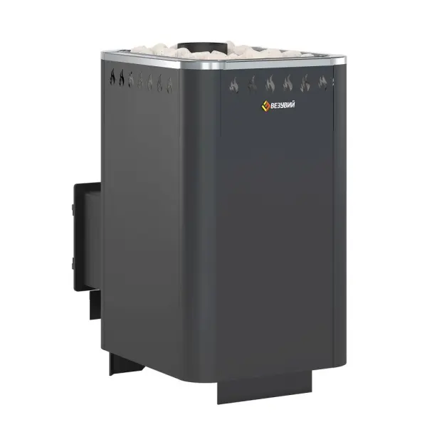 Фото Печь ВЕЗУВИЙ Русичъ Антрацит 22 (ДТ-4С) в магазине Woodson