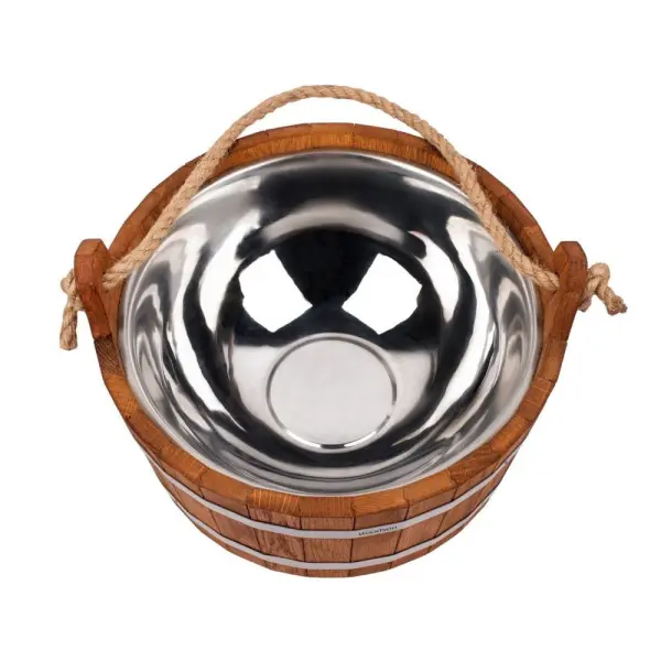 Шайка Woodson с нержавеющей вставкой, 7,5 л., дуб