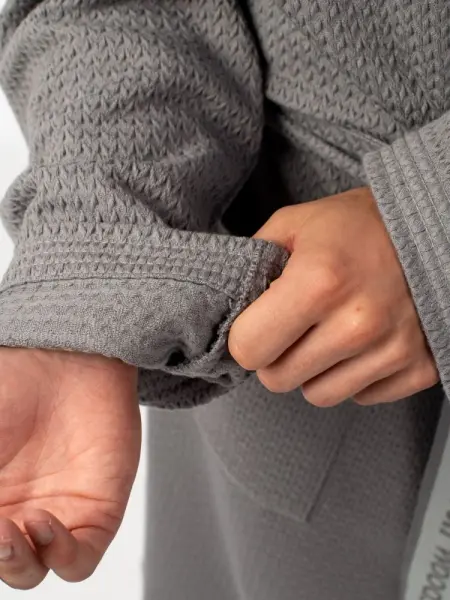 Халат вафельный Woodson, gray (52) Халат вафельный Woodson, gray (52)