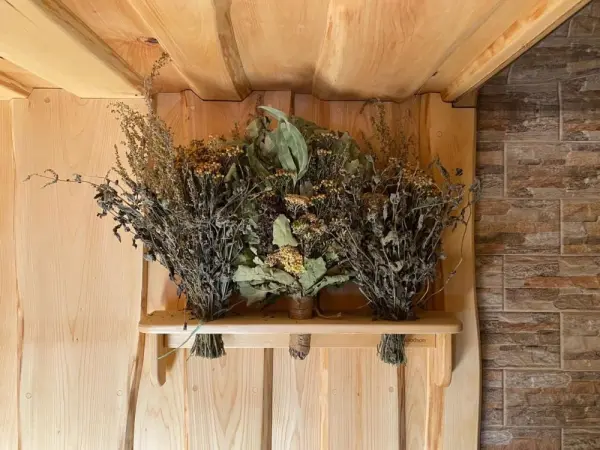 Фито полка Woodson для веников и трав, липа