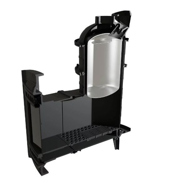 Фото Печь банная "Атмосфера XL" в ламелях "Жадеит" наборный рисунок в магазине Woodson