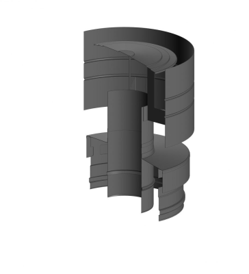 Фото Оголовок-Дефлектор 430 0.5 D115/230 (MC Black (Т<600C*))  Фото Оголовок-Дефлектор 430 0.5 D115/230 (MC Black (Т<600C*))