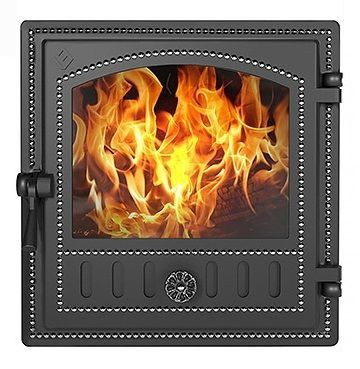 Дверка ВЕЗУВИЙ каминная 280 (Антрацит)