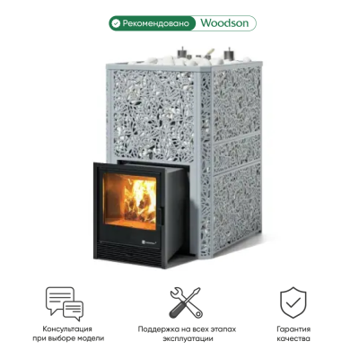 Фото Печь Изистим Ялта 100 К/2024 Хохлома в магазине Woodson