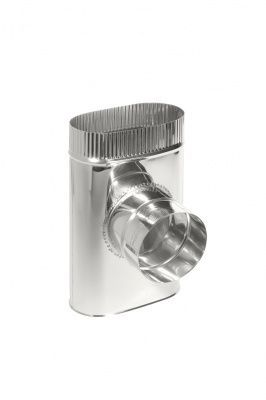 Фото Тройник Овал Моно 100х200. 304. 0,5 врезка D 120 