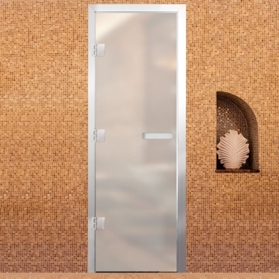 Дверь Хамам Престиж 60G Белая Matelux 1900*700 R, без порога