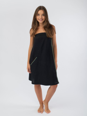 Килт женский Woodson, чёрный лён (48) Килт женский Woodson, чёрный лён (48)