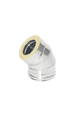 Фото Отвод Термо 45* ОТ-Р 444-0.5/304 D80/140 с хомутом 