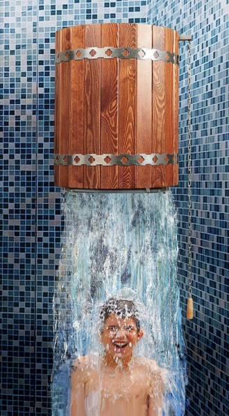 Обливное устройство «Ливень» ® (36 л) ПРО Светлое дерево