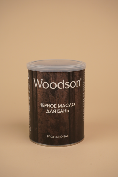 Чёрное масло для защиты древесины Woodson (баня), 0,8л Чёрное масло для защиты древесины Woodson (баня), 0,8л