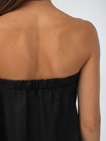 Килт женский Woodson, чёрный лён (48) Килт женский Woodson, чёрный лён (48)