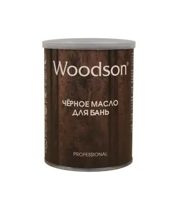 Чёрное масло для защиты древесины Woodson (баня), 2,4л Чёрное масло для защиты древесины Woodson (баня), 2,4л