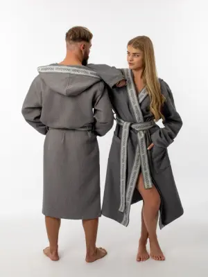 Халат вафельный Woodson, gray (52)
