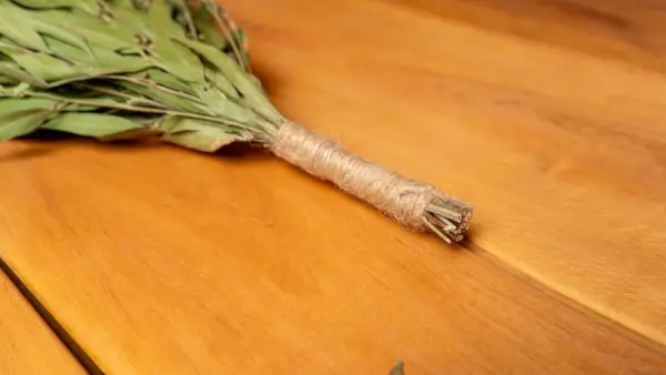 Веник для бани Woodson Премиум, эвкалипт с обмоткой